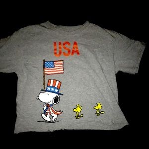 Peanuts cropped t-shirt